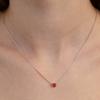 Tatiana (925 Silver) Heart Pendant Necklace NZ2515 Red