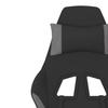 Gaming Chair Black and Light Gray Fabric