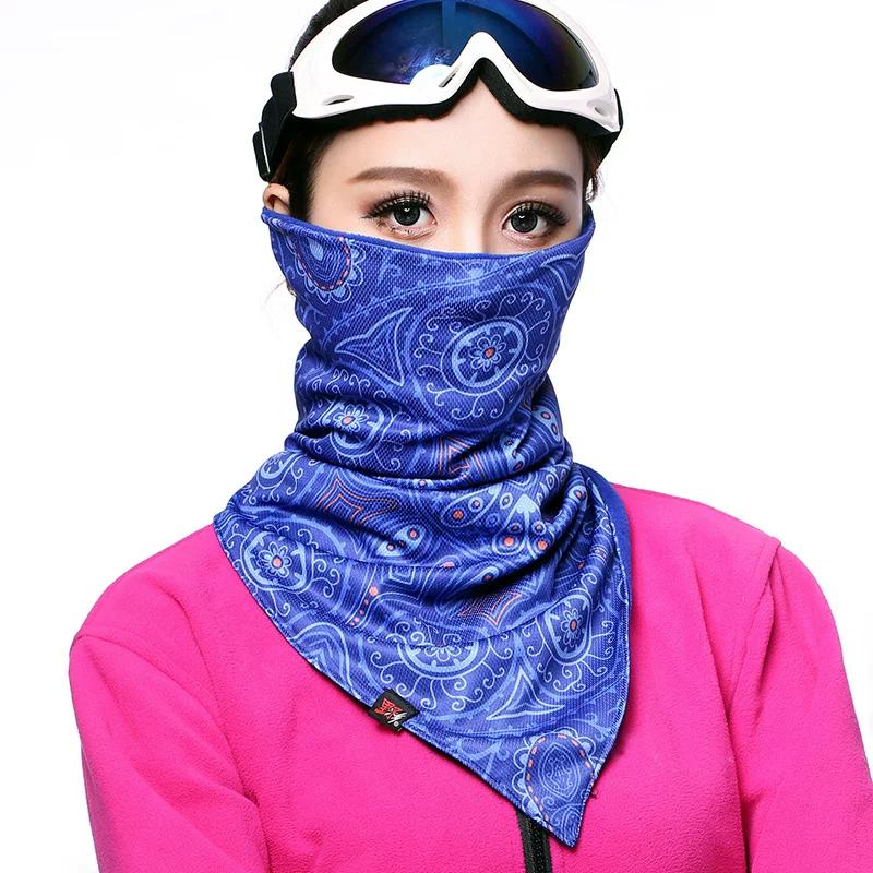 Autumn and Winter Warm Cycling Headscarf, Ski Mask, Cold-Proof Face Shield, Men's Neck Gaiter, Women's Face Scarf, Neck Protector, Fleece-Lined