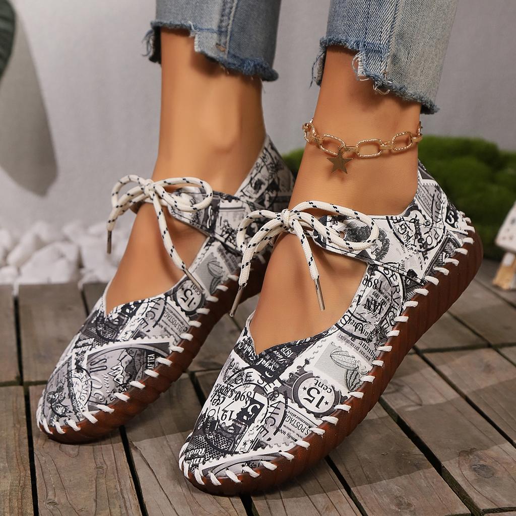 Fashion Women's Shoes 2024 Spring Fashion New Outdoor Casual Flat Shoes Women's Comfortable Casual Shoes