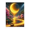 5d Diamond Art Painting Moon Aurora Landscape Mosaic Embroidery Cross Stitch Set Full Round Rhinestone Diy Home Decoration Gift