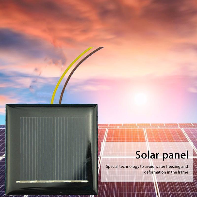 2 В 130 мА 0,26 Вт Солнечная панель Эпоксидный лист Поликристаллическая солнечная панель Ячейка DIY Светодиодный садовый светильник Портативное солнечное зарядное устройство для мобильного телефона