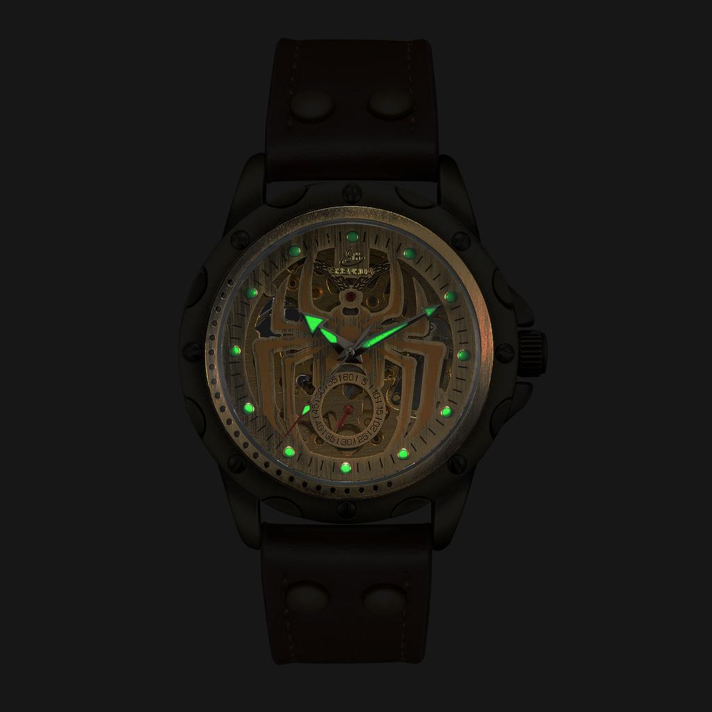 Fashionable Men's Watch Hollowed Out Luminous Tourbillon Fully Automatic Mechanical Movement Mechanical Watches Reloj Automático