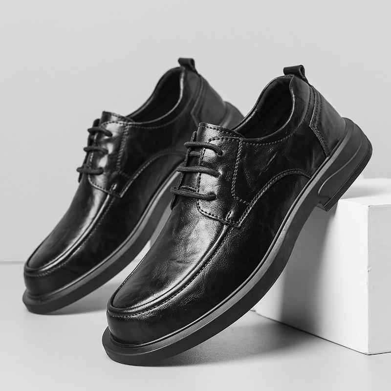 Business Casual Leather Men Shoes Genuine Leather Oxford Shoes For Men Flats Shoes