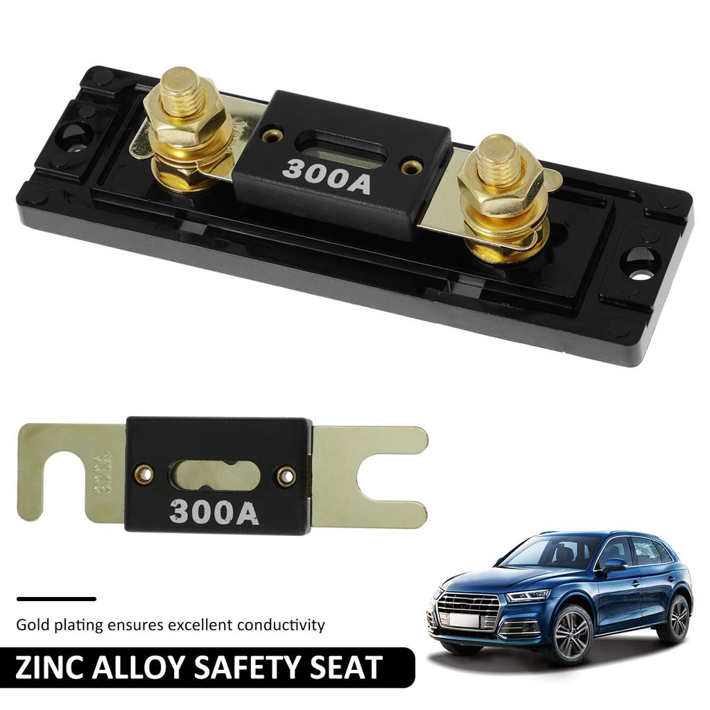 ANL Fuse Holder Car Blade Fuse Holder Gold Plated Auto Fuse Block Safe Car Audio Fuse Holder with 300 Amp Fuse Car Accessories