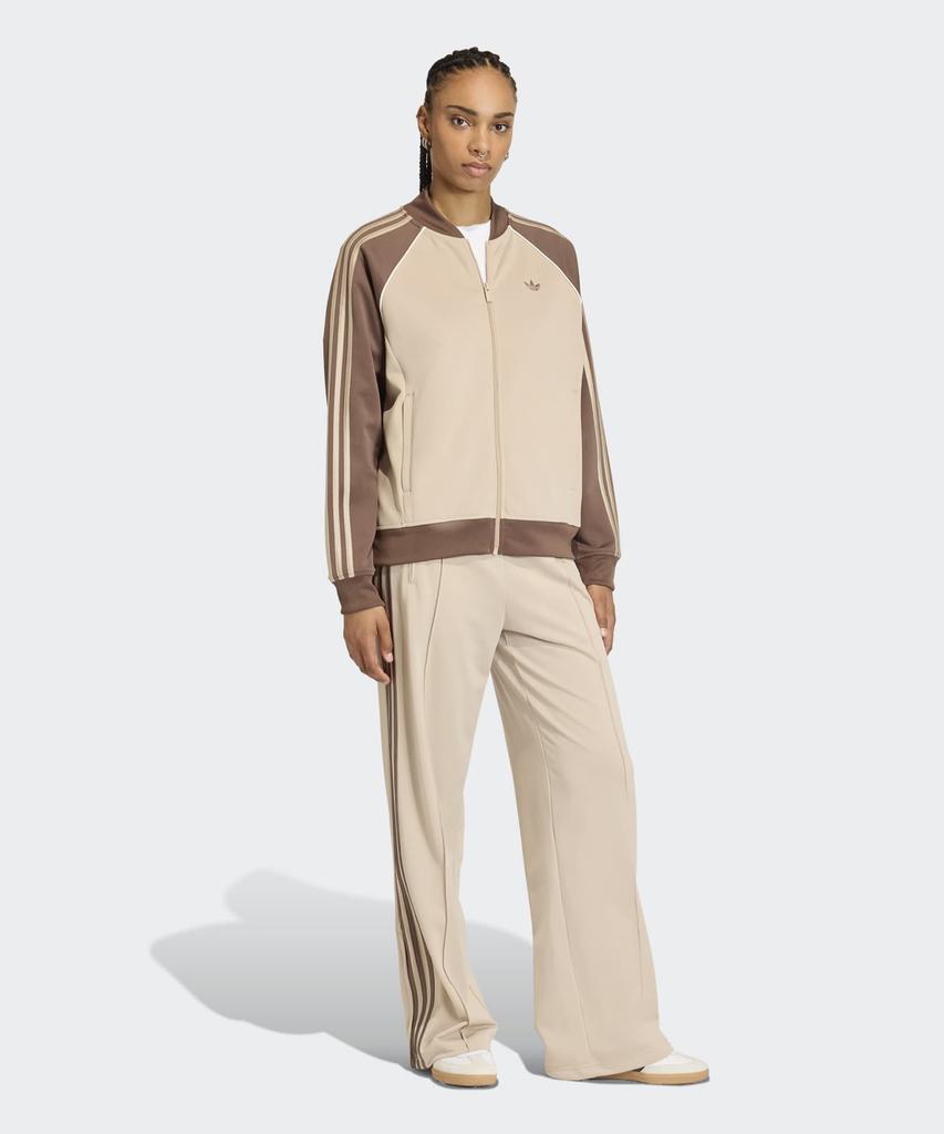 ADIDAS Superstar Loose Track Top - Stone Khaki:Wonder White / Kd8825