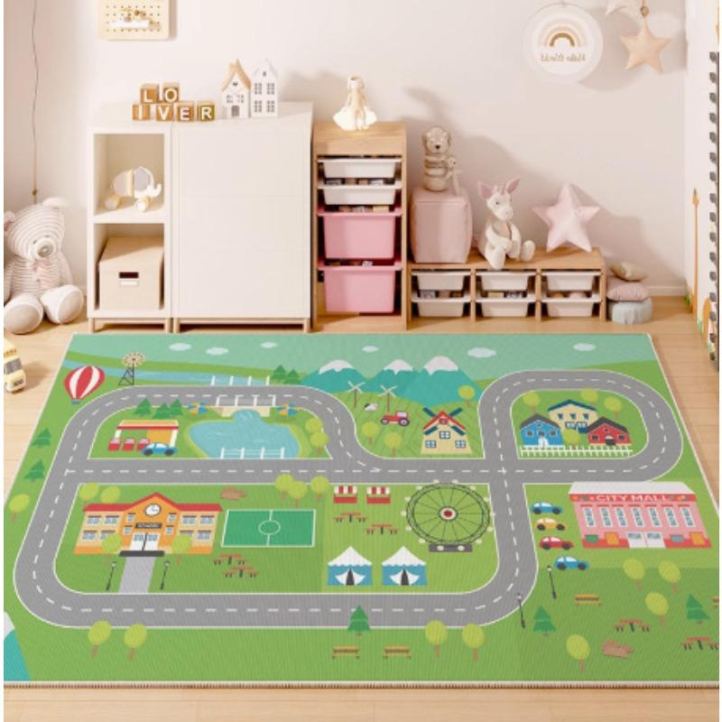 Детский ковер Градостроительство Ковры для лазания Большой Противоскользящий Легкий в уходе Напольный коврик Детский сад Раннее развитие Ковер