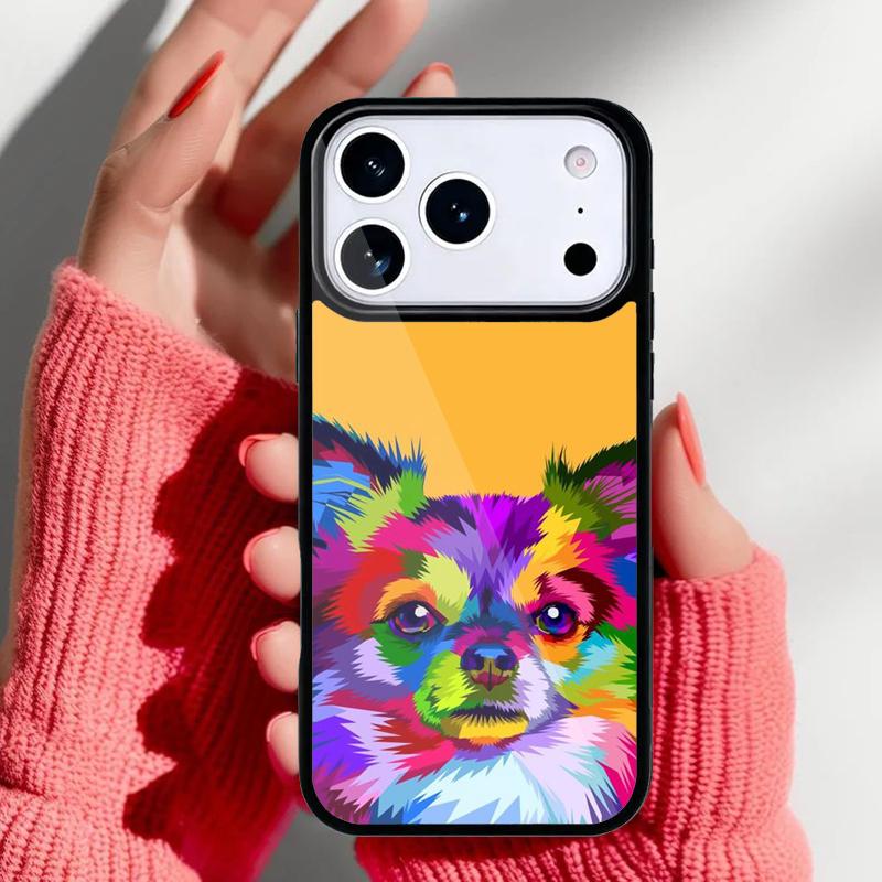 Милый чехол для телефона 'Мама чихуахуа' для iPhone 17 16 15 14 13 Pro Max Задняя крышка для 12 11 Pro Coque