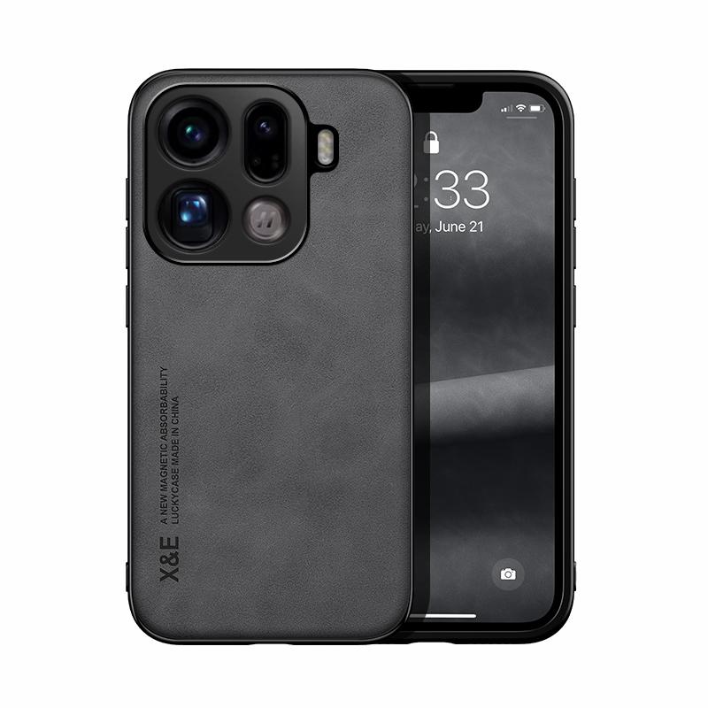 Чехол для OPPO Find X9 Pro X9 X8 X6 X5 Pro X8S X8Ultra Магнитный из ПУ-кожи + Мягкий ТПУ Ультратонкая Защита Камеры Чехол для Телефона
