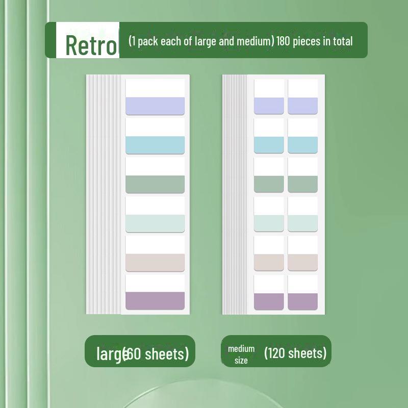 Пользовательские наклейки Morandi Index Label Sticky Notes – флуоресцентные закладки для студентов