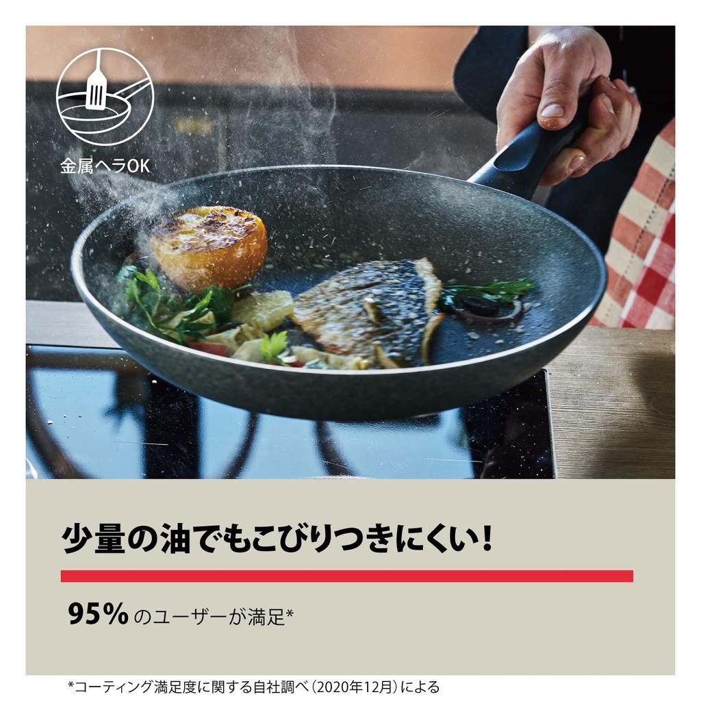 Ballarini Wok 28cm Made In Wok Pot IH Compatible Granitium 5 Layer Coating Japanese "Ferrara Italy" Stir-Fry [Authorized Product] 75002-895