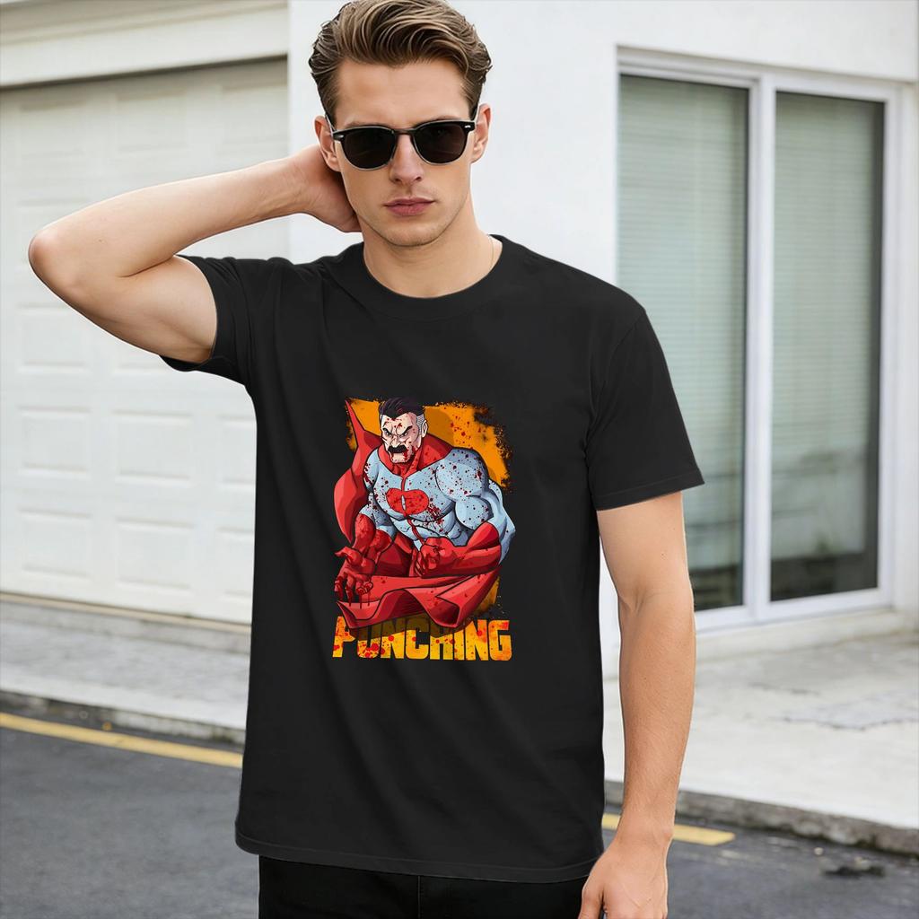 Comic IInvincible Hero Omni Unisex T Shirt Summer 100 Cotton T Shirts For Unisex Casual Tee Shirt Short Sleeve Y2K Funny Clothing