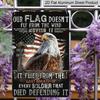 2D Flat Veterans Day, American Soldier Eagle Print Metal Sign, 8"x12" House Sign, Front Door Sign, Porch Sign Aluminium Wall Decor for Home Bedroom