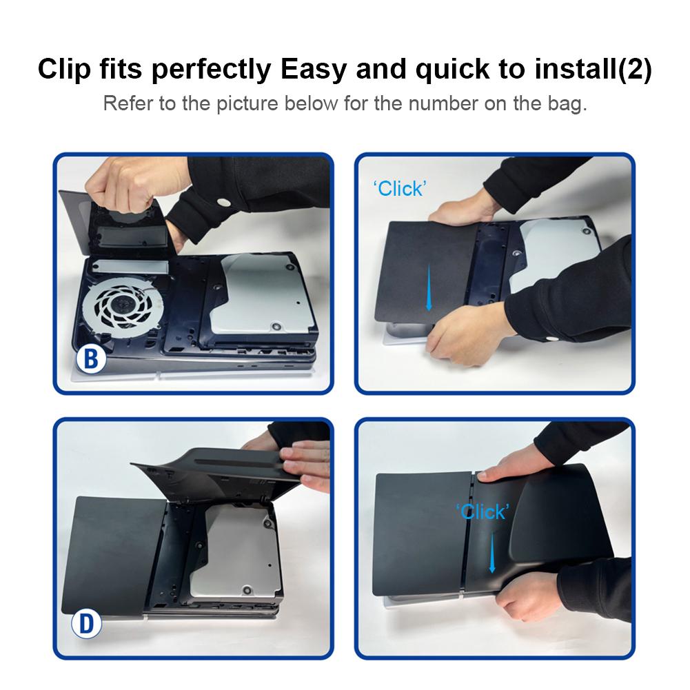 Жесткий чехол ABS с лицевой панелью, противоударный чехол для консоли PS5 Slim Disc Edition