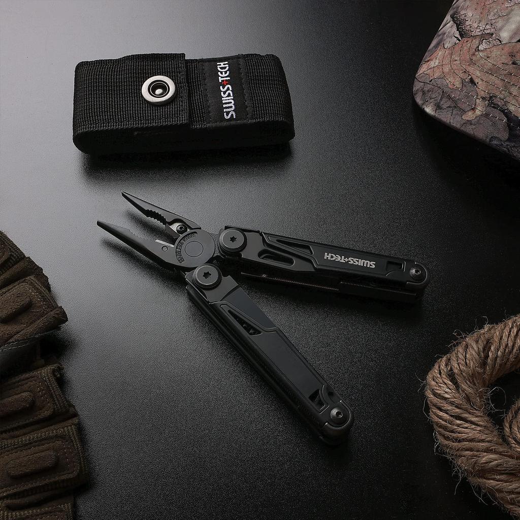 Многофункциональные плоскогубцы для использования на открытом воздухе, многофункциональный инструмент, мультипликатор, оснащенный функцией блокировки, резак, пила, драйвер, мера, открывалка для бутылок, чехол для файлов, в комплекте, для использования на открытом воздухе