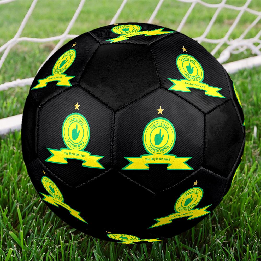 Mamelodi Sundowns Soccer Ball Colorful All Ages Machine Stitched PVC Competition Ready Durable High-Bounce.SIZE5