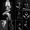 Black and White Sexy Woman Body 5D Diy Diamond Painting Cross Stitch Kits Nude Girl Mosaic Pictures Rhinestone Full Drill Decor