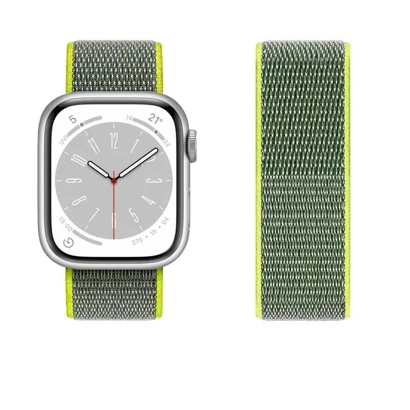 Nylon Strap For Apple Watch Band 45mm 44mm 42mm 41mm 49mm 40mm 44 Mm Wrist Bracelet Correa Iwatch Series 8 9 7 6 5 4 3 SE Ultra2