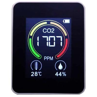 Цифровой измеритель концентрации углекислого газа CRECER перезаряжаемый CO2R-100