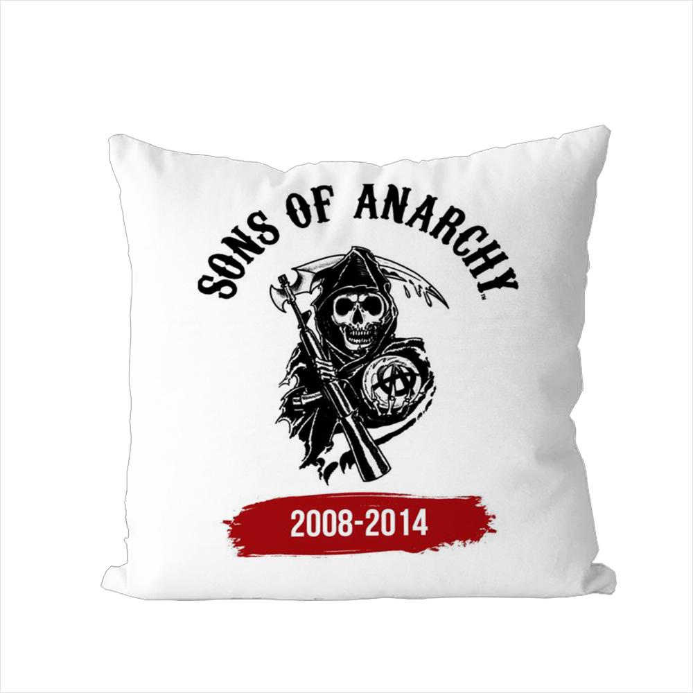 SSons Of Anarchy Pillow Case For Car Sofa Decorative Home Doublesided Print Plush Square Throw Pillow Cushion Cover