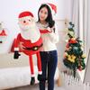 Festive Santa Claus Stuffed Doll 60cm 100cm 150cm Soft Pp Cotton Filling Window Display Decoration