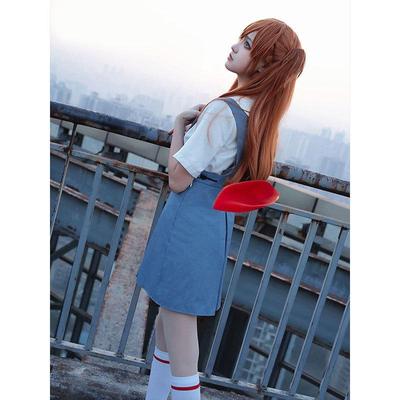 Mist Blue EVA Евангелион Рей Аянами и Аска Школьный Косплей Полный Комплект Костюма