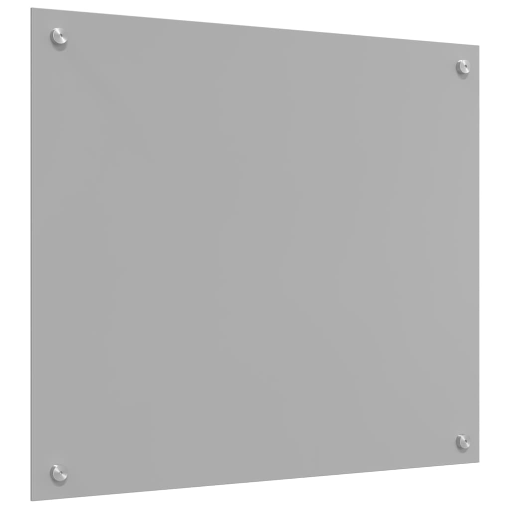 Kitchen Splashback 2 pcs Light Grey 70 x 60 cm Tempered Glass