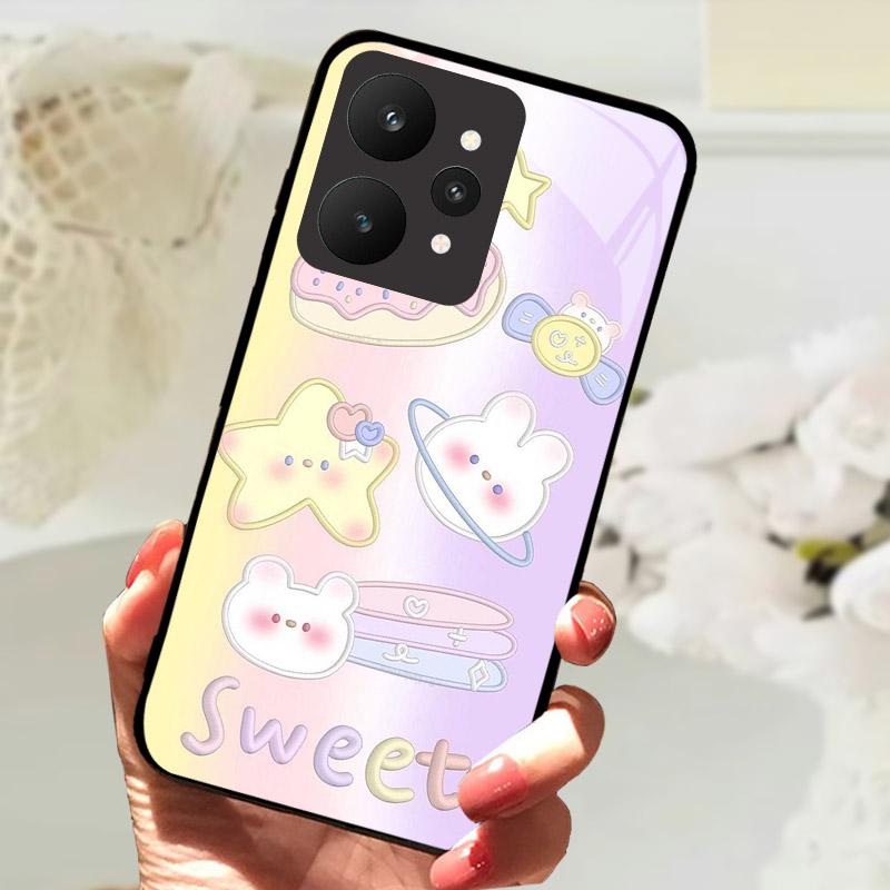 Ударопрочный Чехол Для Телефона Realme 15 5G Чехол RMX5106 RMX5105 Чехлы Из Закаленного Стекла Для Realme15 Fundas Роскошный Защитный Корпус