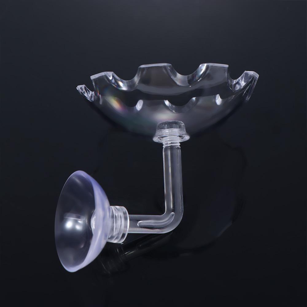 Аквариумная кормушка для креветок, акриловый нетоксичный прочный поддон для корма для рыб с присоской, принадлежности для аквариума