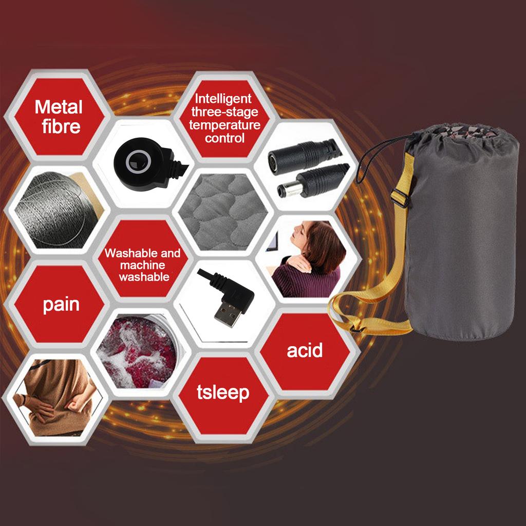 Heated Sleeping Pad Smart Rechargeable Portable Heated Sleeping Bag Waterproof Outdoor Camping