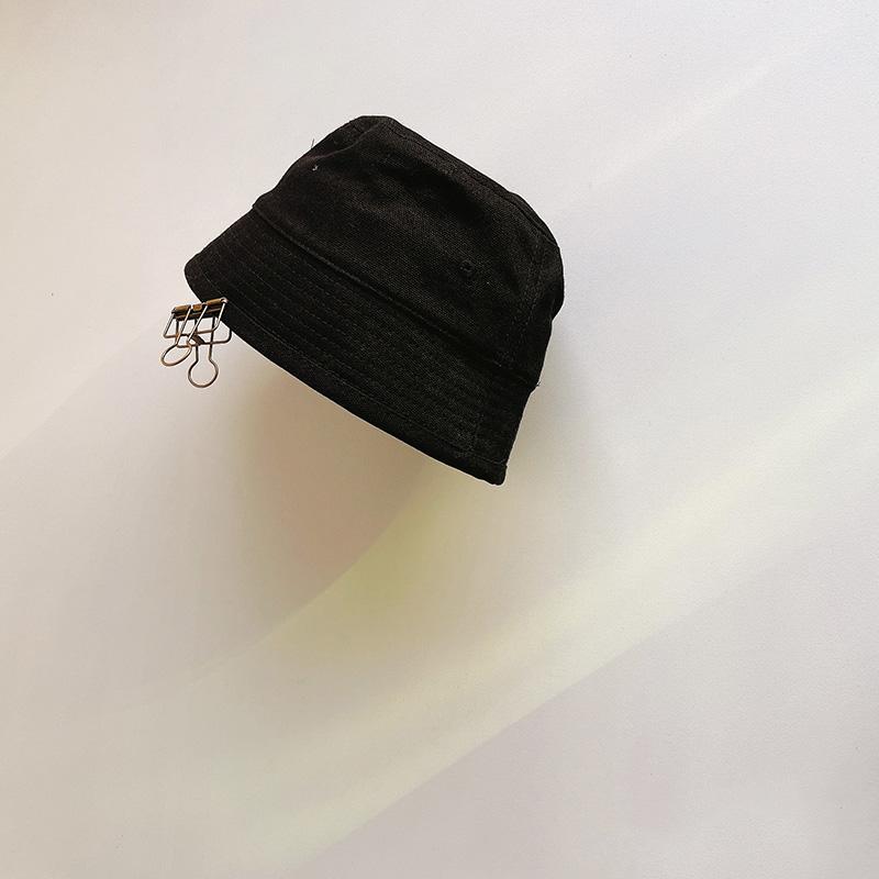 Spring Summer Baby Hat Solid Color Kids Girl Boy Bucket Cap Fashion Outdoor Windproof Children Toddler Fisherman Sun Hat