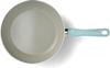 Greenpan Green Chef Frying IH Ceramic Inside and Easy To No Harmful Earth Mint Green Pan, 26cm, Compatible, Processing, Non-stick Outside, Clean,