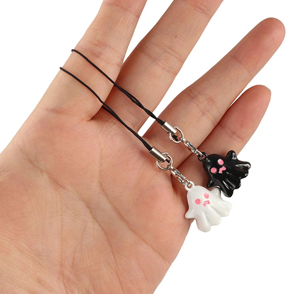 Halloween Phone Lanyard Spooky Y2K Phone Strap Phone Accessories Ghost Phone Charms Women Girls