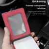 uldf10 Car Driver License Suede Leather Bag Auto Driving Documents Wallet For Mitsubishi Lancer Ralliart ASX Mirage Pajero Xpander