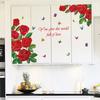 Flower Wall Decal Removable Peel And Stick PVC Stickers Colorful Rose/Morning Glory Floral Wall Murals Decor for Bedroom Living Room Nursery