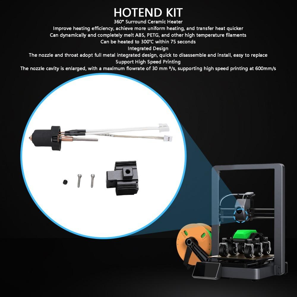 60W Ceramic Heater 3D Printer Hotend With Heatsink Quick Swap Nozzle Hotend For 3D Printer