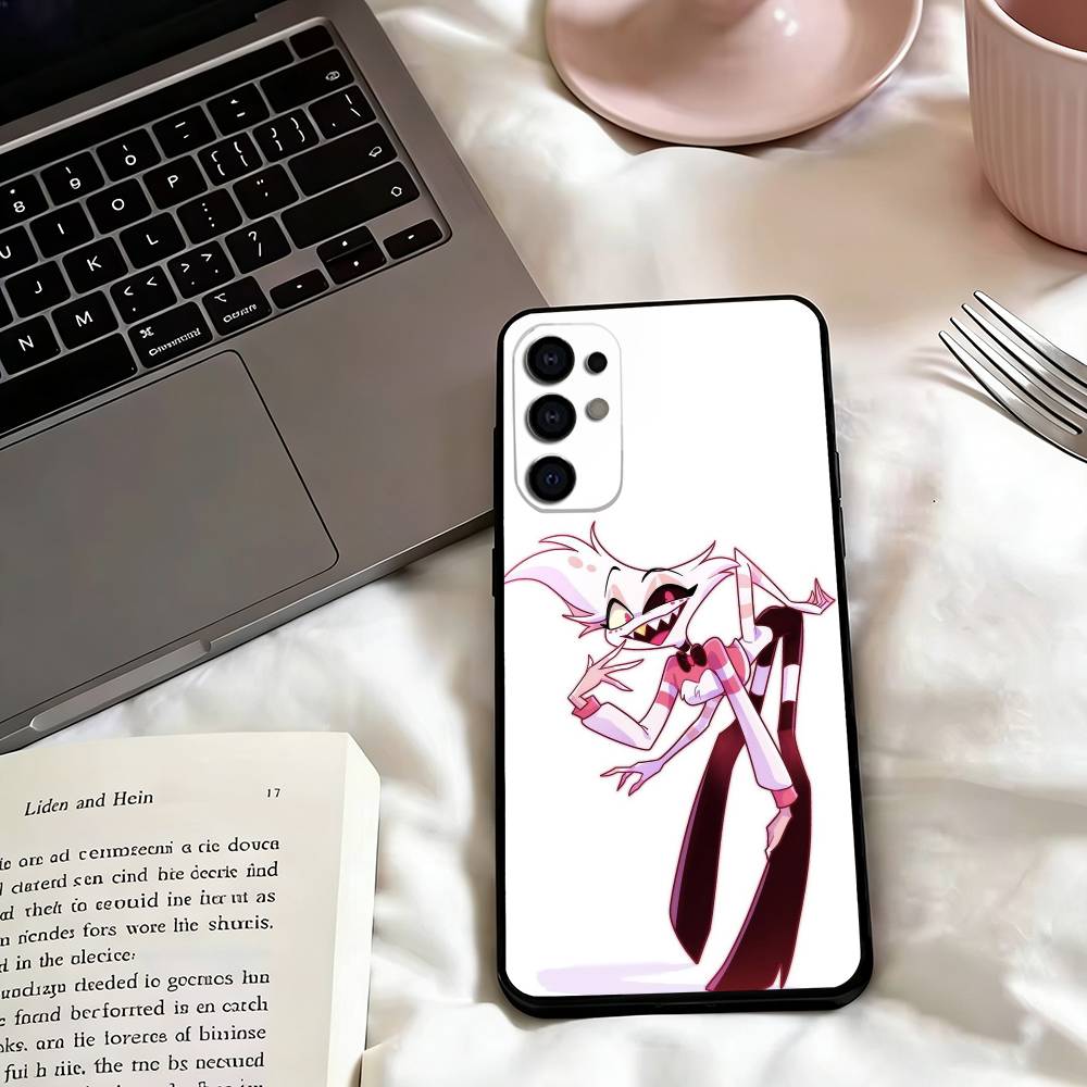 Чехол для телефона A-Angel Dust Hazbin H-Hotel-l для Samsung S25, S24, S21, S22, S23, S30, Ultra, S20, Plus, Fe, Мягкий силиконовый черный чехол