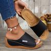 Fashion 2025 Women Slippers Comfortable Luxury Slippers Footwear Casual Summer Anti-slip Women Shoes Heeled Wedges Sandals Slides Women