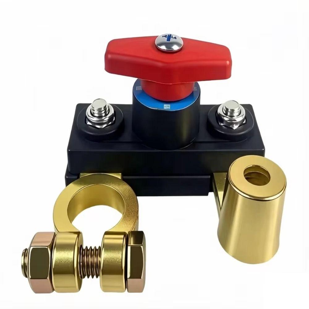 12V 24V Power Cut Off Switch Brass Terminal Master Power Switch For Cars Truck RV Boat Trailer
