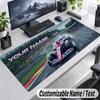 Alpine F1 Team Personalized Large Mouse Pad Custom Name Text Extended Desk Mat Gaming Mousepad