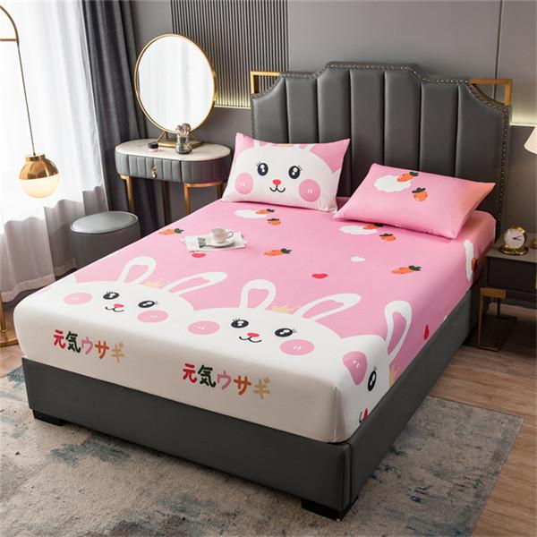 Waterproof Mattress Protector Cover Elastic Fitted Sheet Breathable Pad Bed Double 2 People Couple Bedspread No Pillowcase