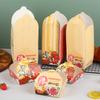 Одноразовая коробка для такояки, нескладывающаяся, для еды на вынос, портативный контейнер для осьминожков, закусок