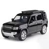 MyCar Premium 1:24 Die-cast Metal Land Rover Defender SUV Model - Realistic Collectible Car Figure, Black