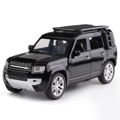 MyCar Premium 1:24 Литая Металлическая Модель Внедорожника Land Rover Defender - Реалистичная Коллекционная Фигурка Автомобиля, Черная