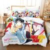 Постельное белье Bakuman Односпальное Полуторное Двуспальное Евро Размер Кинг-сайз Комплект постельного белья для взрослых и детей Постельное белье с 3D-принтом Аниме Комплект простыней Инструмент