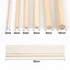 Bamboo Craft Round Rod Model Toys Building Carving Handicraft Educational DIY Accessories Bamboo'S Stick Size 300*3/4/5/6/8/10mm