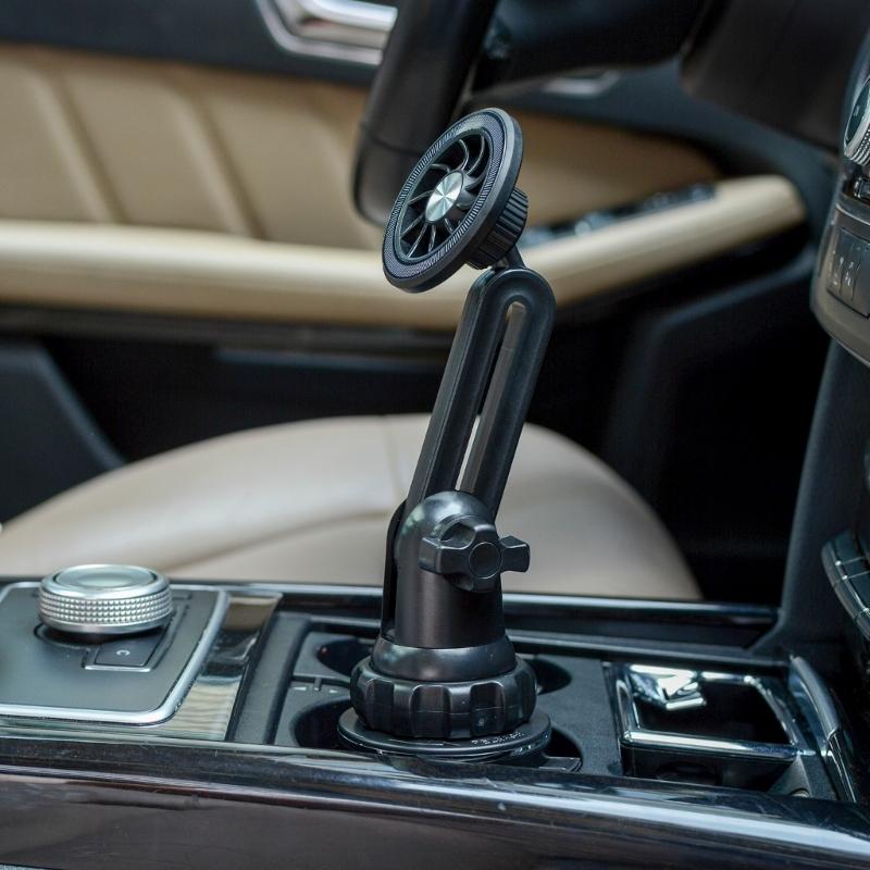 Магнитный держатель для телефона в подстаканник автомобиля Легкое управление одной рукой Подставка для телефона Поддержка смартфонов от 3 до 7 дюймов