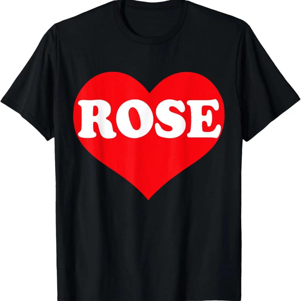 I Heart Rose, I Love Rose Custom T-Shirt