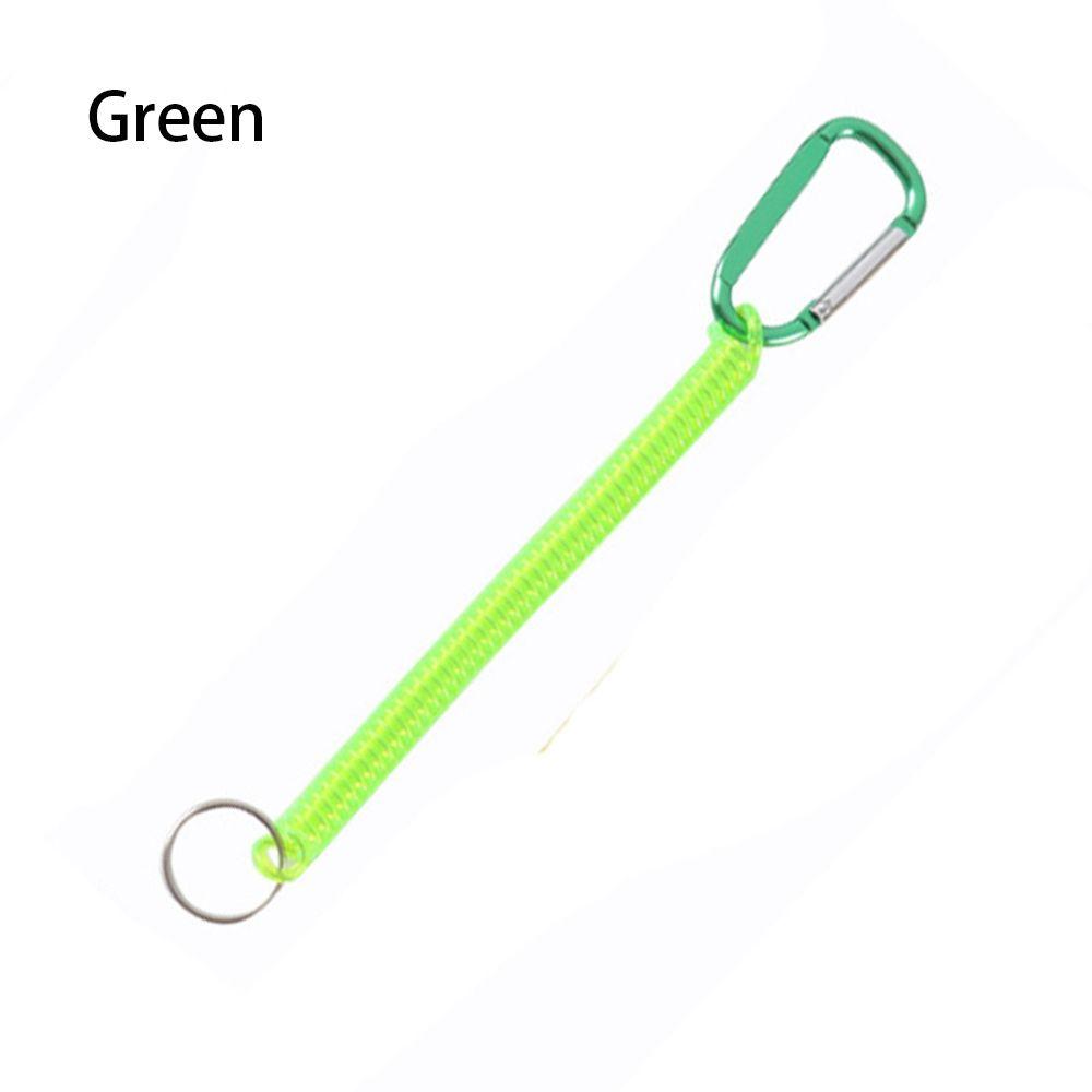 Инструмент для кемпинга Карабин для защиты от потери телефона Брелок Портативный рыболовный шнурок Эластичная пружина