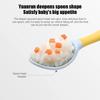 Дети учатся есть обучающая посуда Twist Fork Spoon ложка силиконовая мягкая ложка